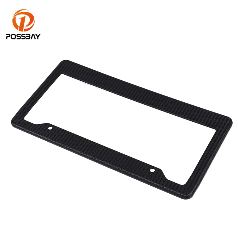 Posbay Черный Автомобильный номерной знак рамка Крышка Кронштейн держатель