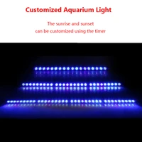 54w81w108w led aquarium light bar with customized color ratio or timer or bluetooth