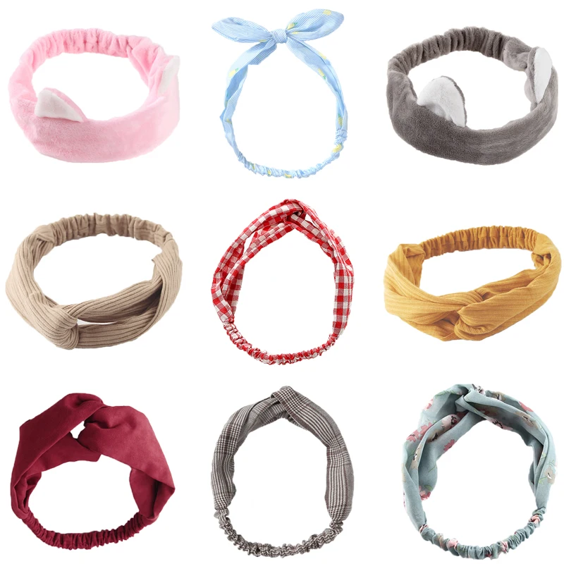 

Yang Zi Same Style Internet Celebrity Face Wash Female Hair Band South Korea Headwear Color Block Restaurant Headband with Same