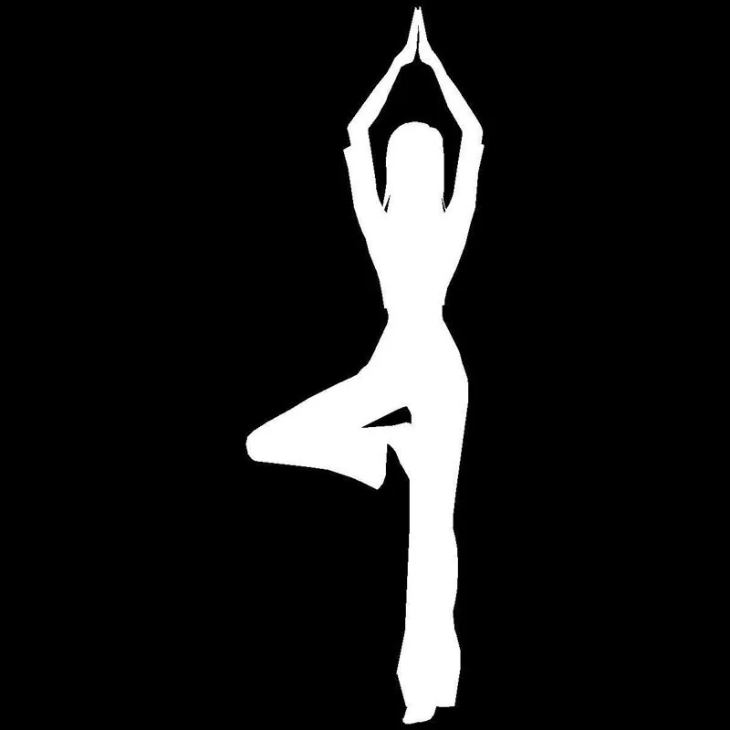 

()window stickers 5*15.2CM Yoga Meditation window Sticker Reflective Vinyl Decals Motorcycle Sports Hobby C2-0524