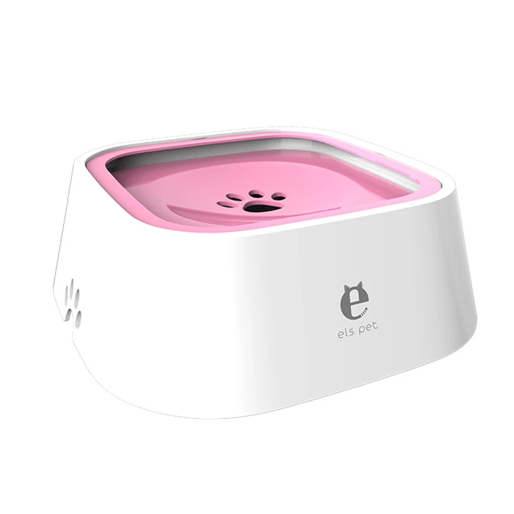 

1.5L Dog Water Bowl Machine Carried Floating Bowl Cat Water Bowl Slow Water Feeder Dispenser Anti-Overflow Pet dog feeder given