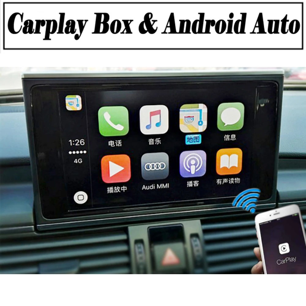 Беспроводной Carplay для Audi A6 GB C7 C6 4F 2010 ~ 2019 задняя фронтальная парковочная камера