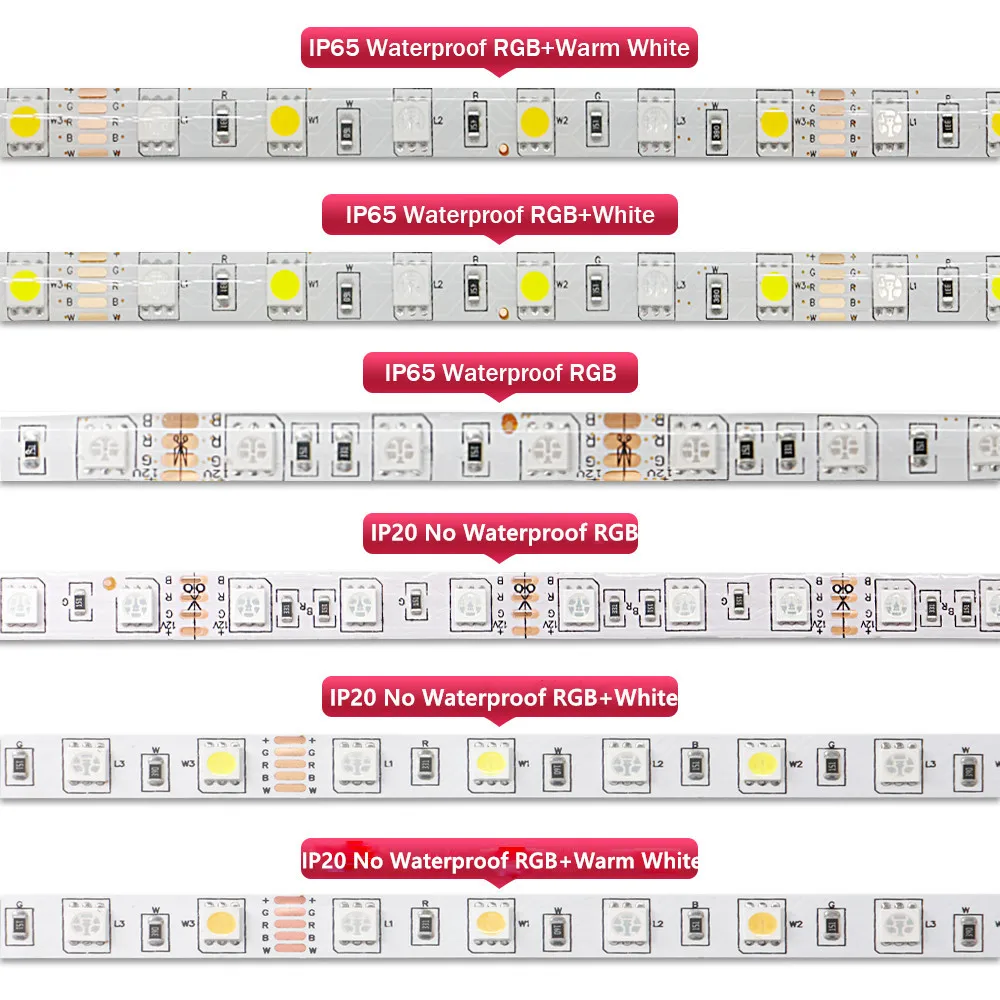 Светодиодная ленсветильник SMD 5050 IP65 водонепроницаемая 5 м/10 м RGB RGBW гибкая
