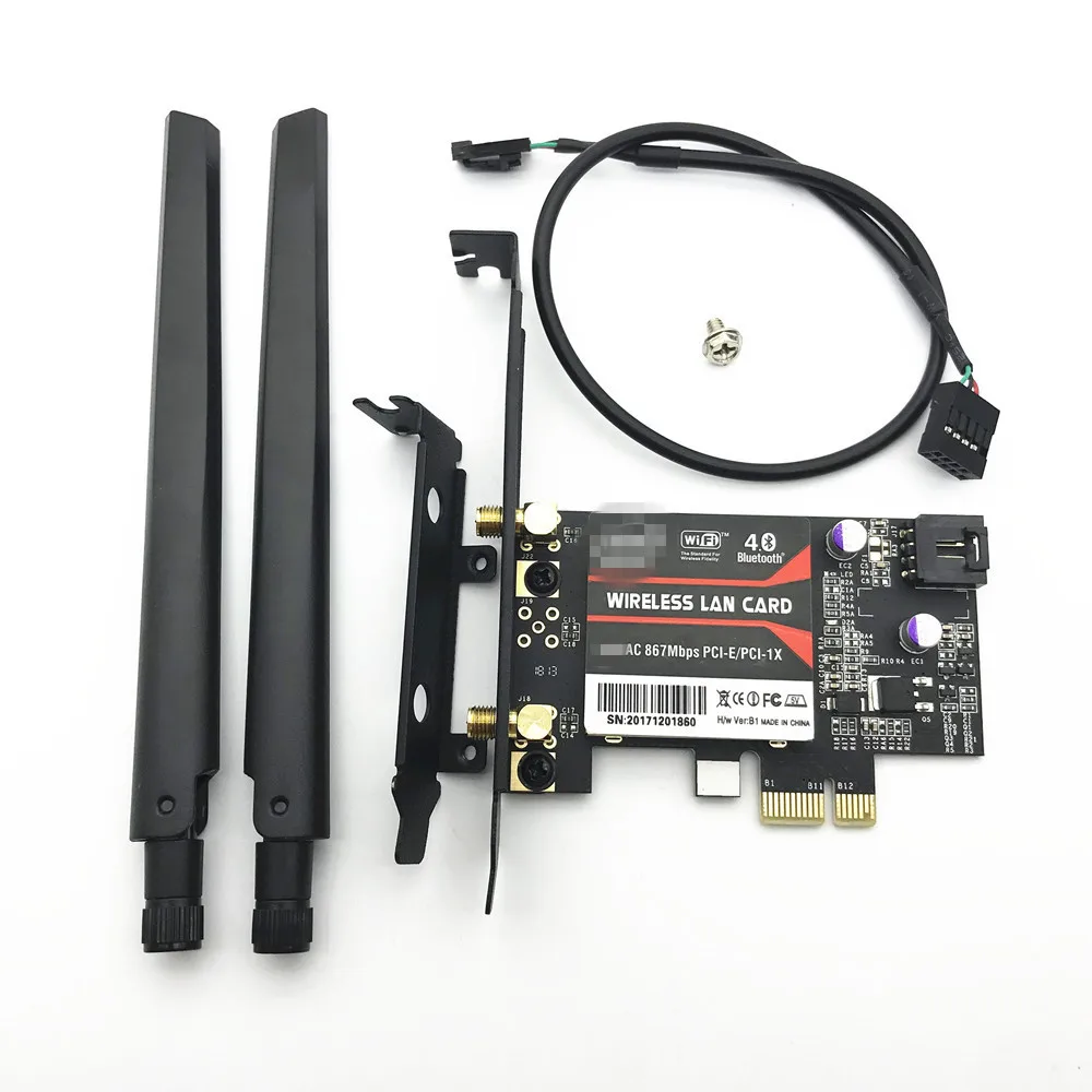 Настольная PCi e 867 Мбит/с Wi Fi беспроводная AC Intel 8265 802.11AC Bluetooth 4 2 PCI Express X1 WiFi карта|wifi