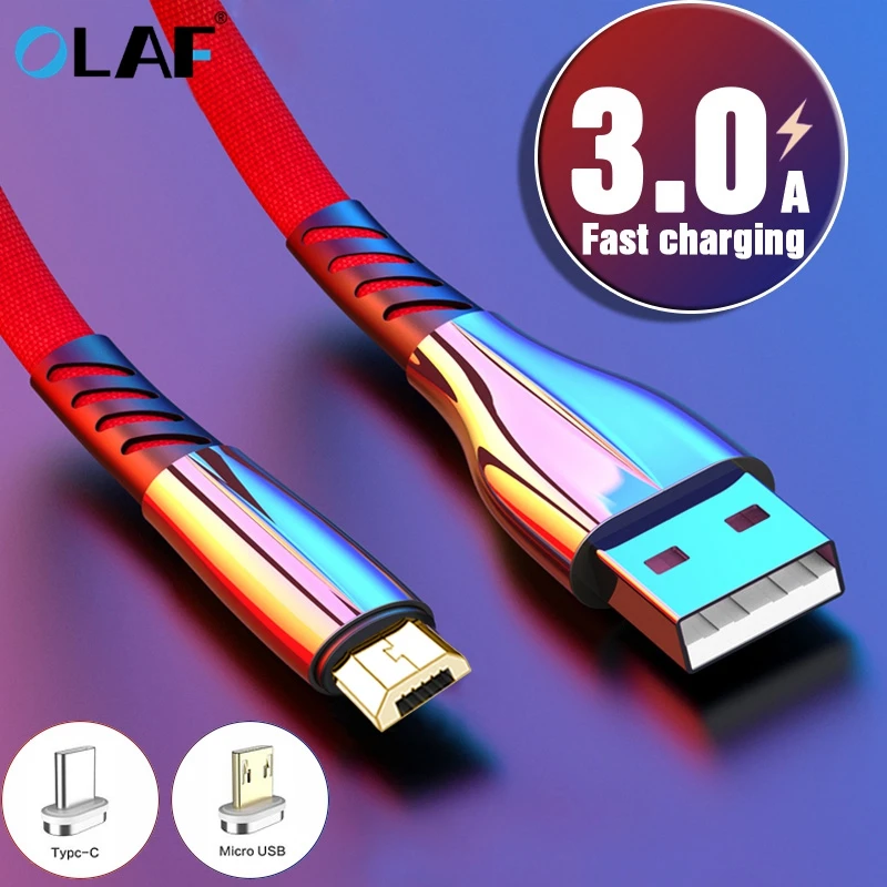 Olaf 3A Micro USB кабель 2 м 3 м быстрое зарядное устройство Micro usb кабель для samsung Xiaomi Android Мобильный кабель для зарядки телефона шнур кабель micro usb микро-USB-кабель