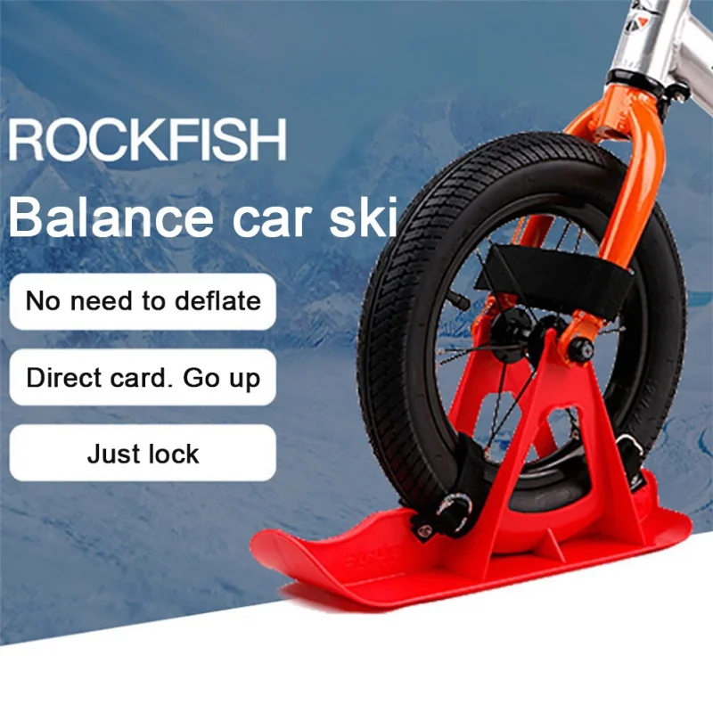 

12in Kids Balance Bike Snowboard Sled Children Scooter Wheel Parts Snow Skiing Ski Board