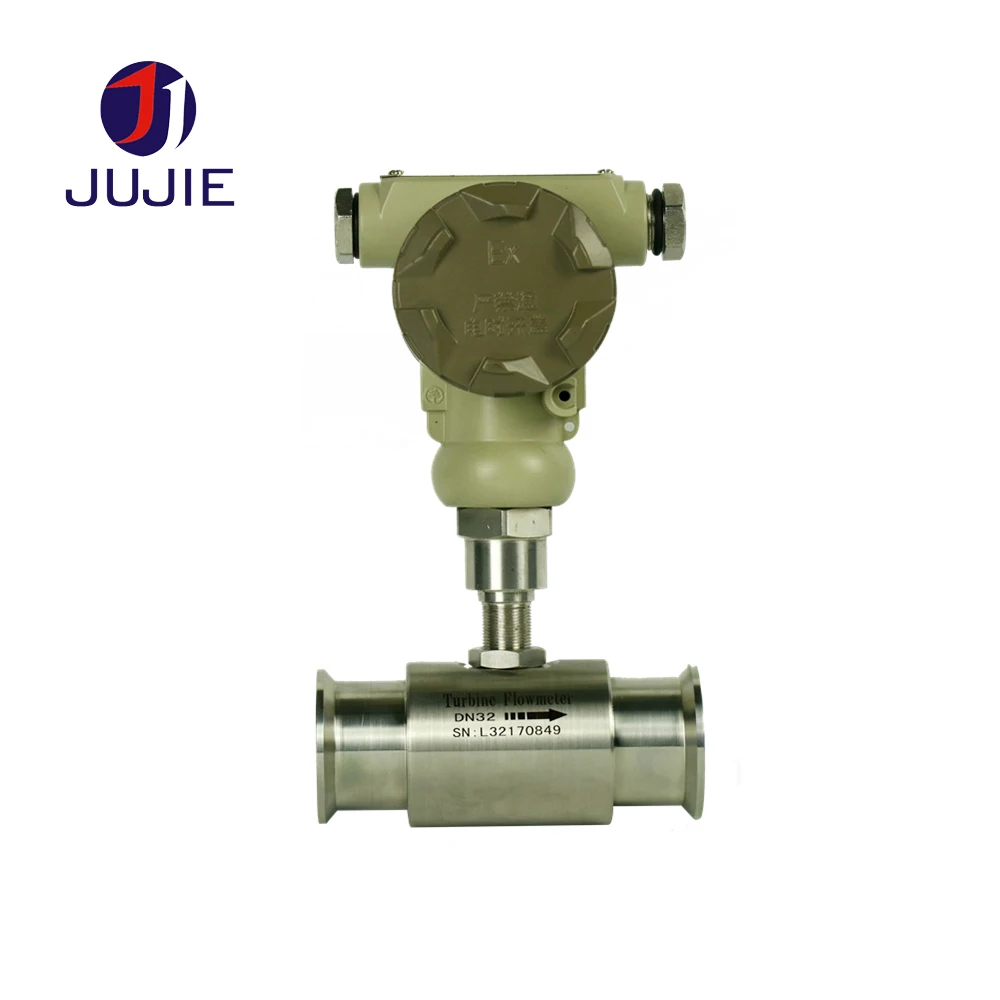 Гигиенический турбинный расходомер с зажимом трехзажимное соединение сигнал на