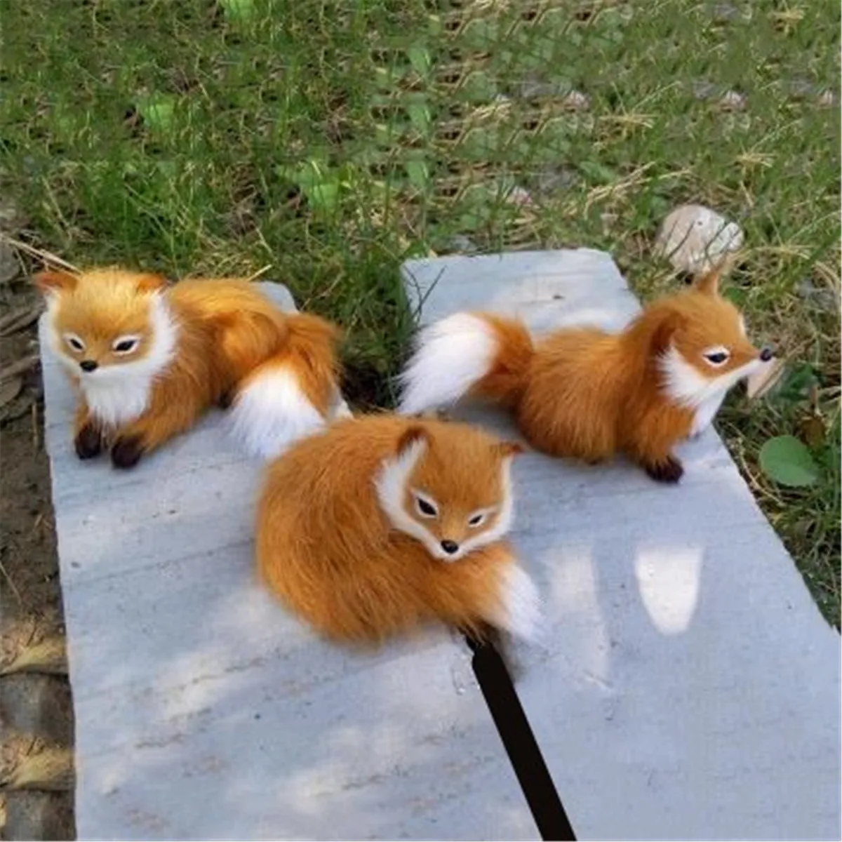 

Realistic Fox Small Toy Cute Model Figure Lifelike Stuffed Interactive Pet Toy