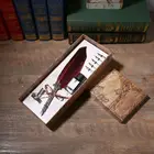 Ручка для каллиграфии в стиле ретро, набор чернил для письма, Подарочная коробка для канцелярских принадлежностей с чернилами, свадебный подарок 2020, рождественский подарок для друзей, ручка для каллиграфии