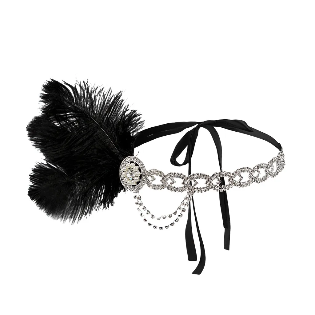 Женские головные уборы с перьями Вечерние Хлопушки оголовье полиэстер головной