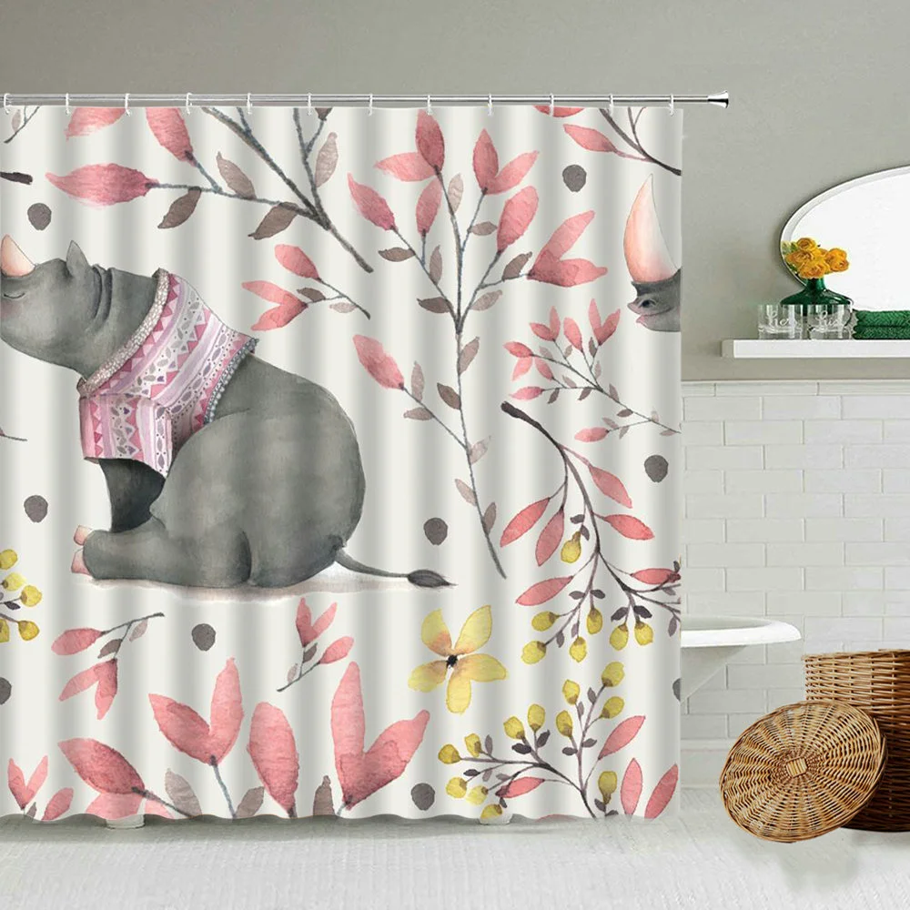 Занавеска для душа в скандинавском стиле водонепроницаемая штора из полиэстера