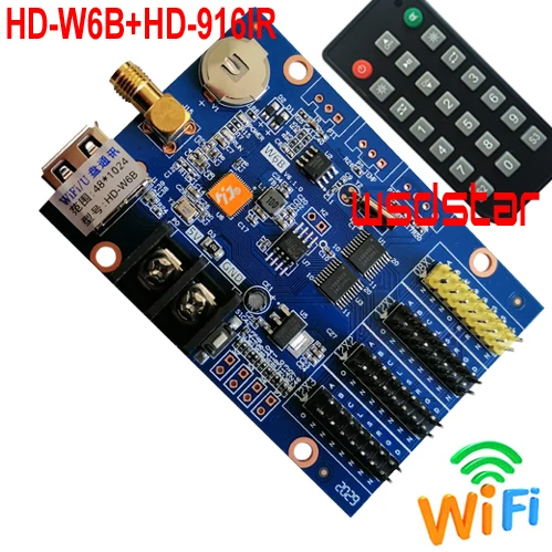 Светодиодная карта управления 1024*48 3 * HUB12 и 1 HUB08 USB WIFI|Светодиодные дисплеи| |