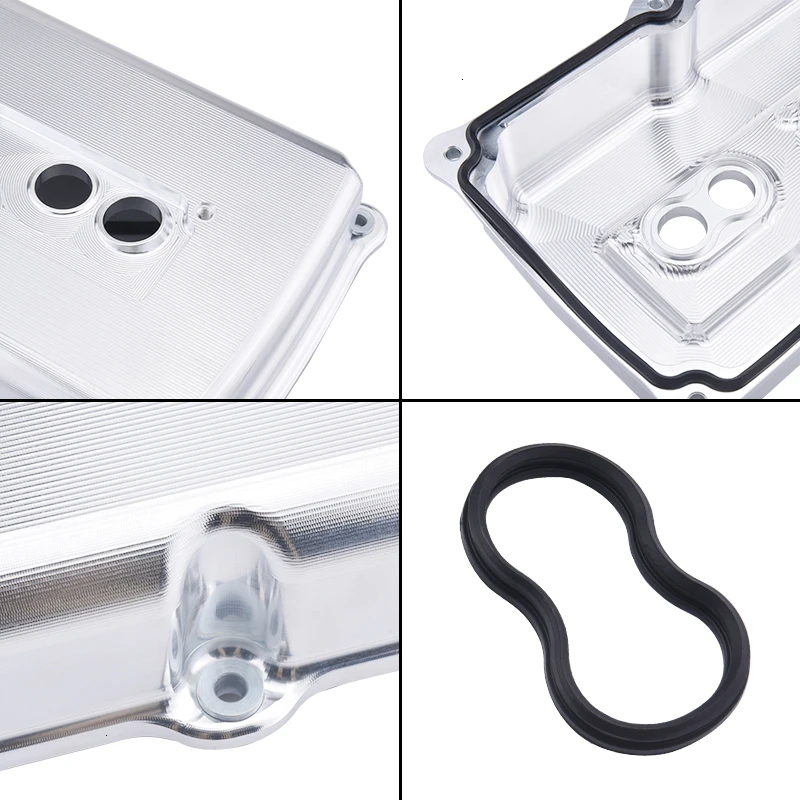 Головка цилиндра двигателя алюминиевые гладкие крышки клапана подходят для 2005