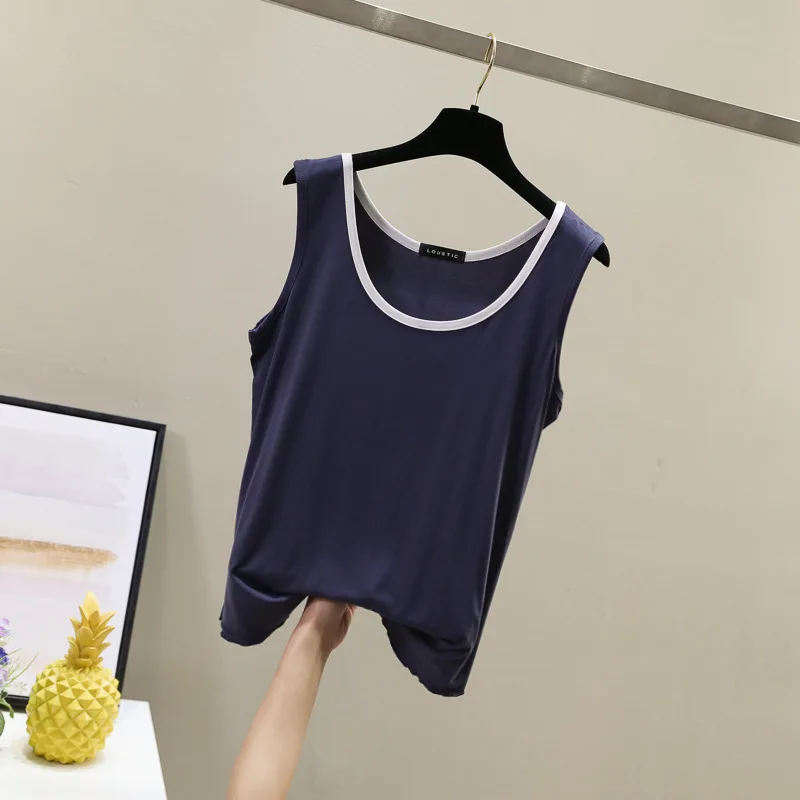 

2021 Summer New Product Candy Color Knitted Camisole Slim Sexy Sleeveless Underwear Women XHB2298
