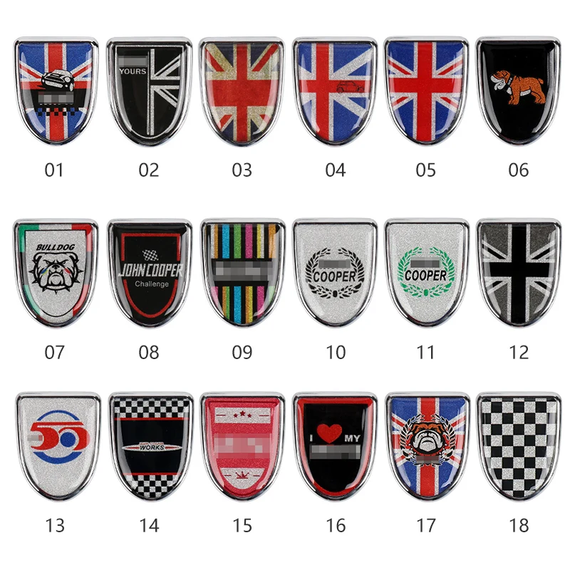 Металлический 3d-значок-эмблема наклейки для стайлинга автомобиля миниатюрного