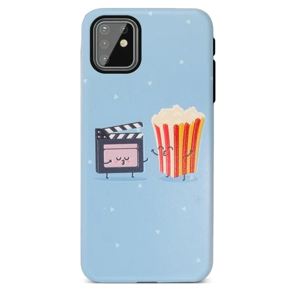Двухслойный гелевый Чехол для Samsung Galaxy A81/Note 10 Lite-кинотеатр и попкорн | Мобильные