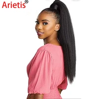 8%e2%80%9d 26%e2%80%9d brazilian kinky straight natural black color 100 ponytail remy human hair extensions for white women in arieis store
