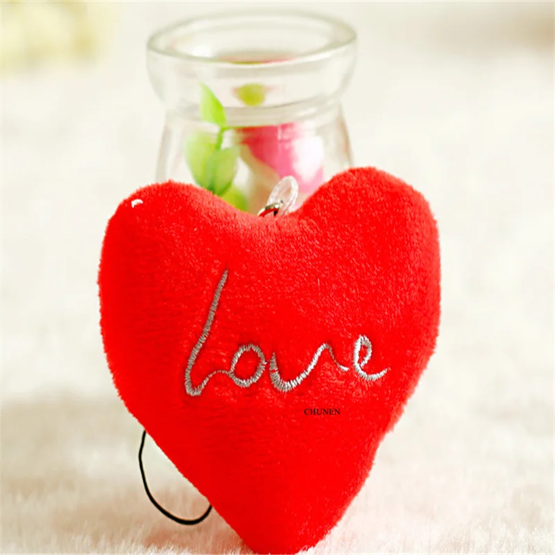 Прибл. Мини 6 см Милая любовь сердце Свадебные плюшевые игрушки букет украшения