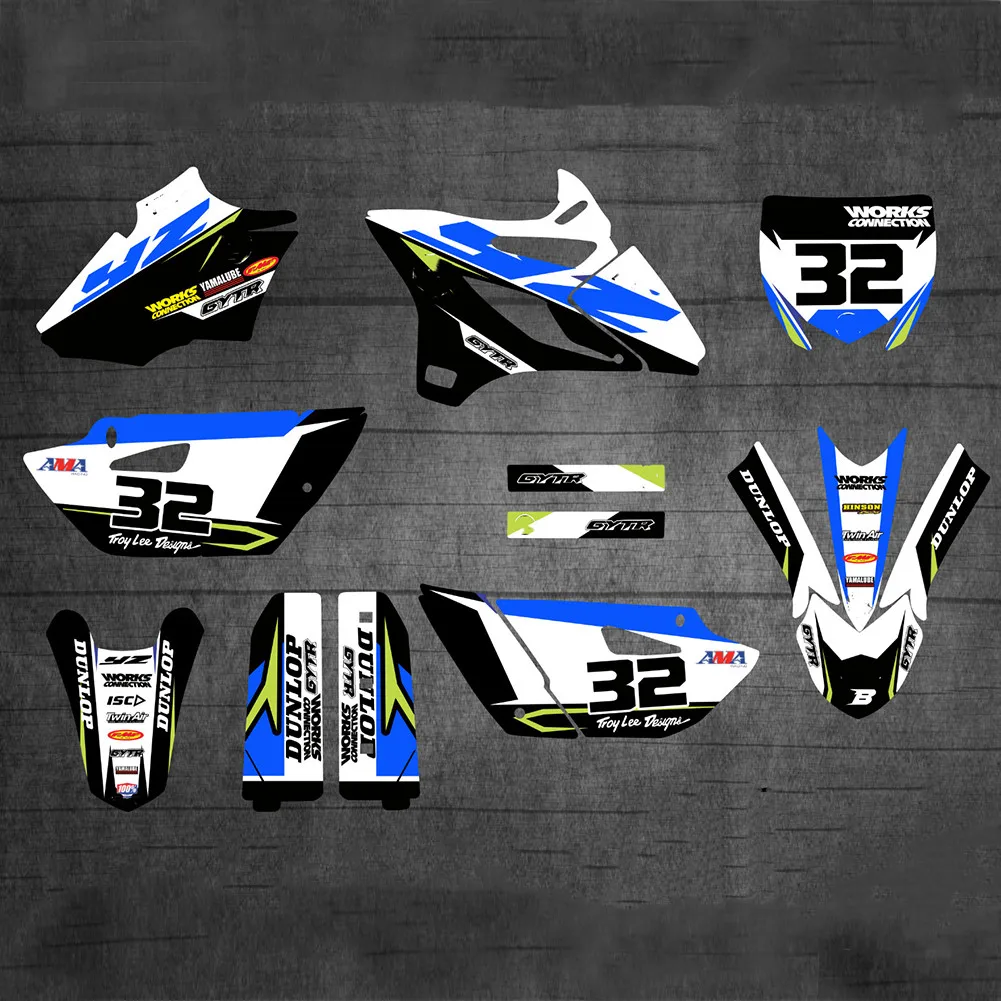 Motocross YZ 85 2021-2015 Team графические Фоновые наклейки наборы для Yamaha YZ85 2020 2021 2019 2018 2017 YZ-85