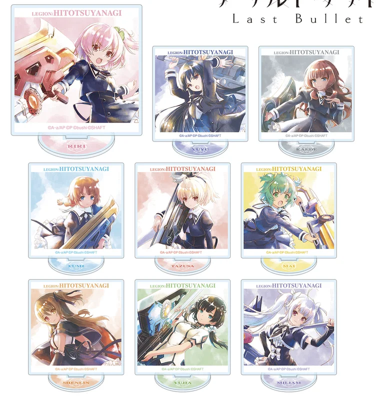 

Anime Assault Lily BOUQUET Riri Hitotsuyanagi Yuyu Shirai Square Acrylic Stand Model Figure Keychain Pendant Cosplay Gifts