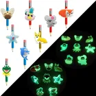 8 шт Животные ПВХ карандаш топперы корги коала лягушка Светящиеся в темноте колпачки для карандашей ручек крышкой соломы Шарм Канцелярские Товары для детей Подарки