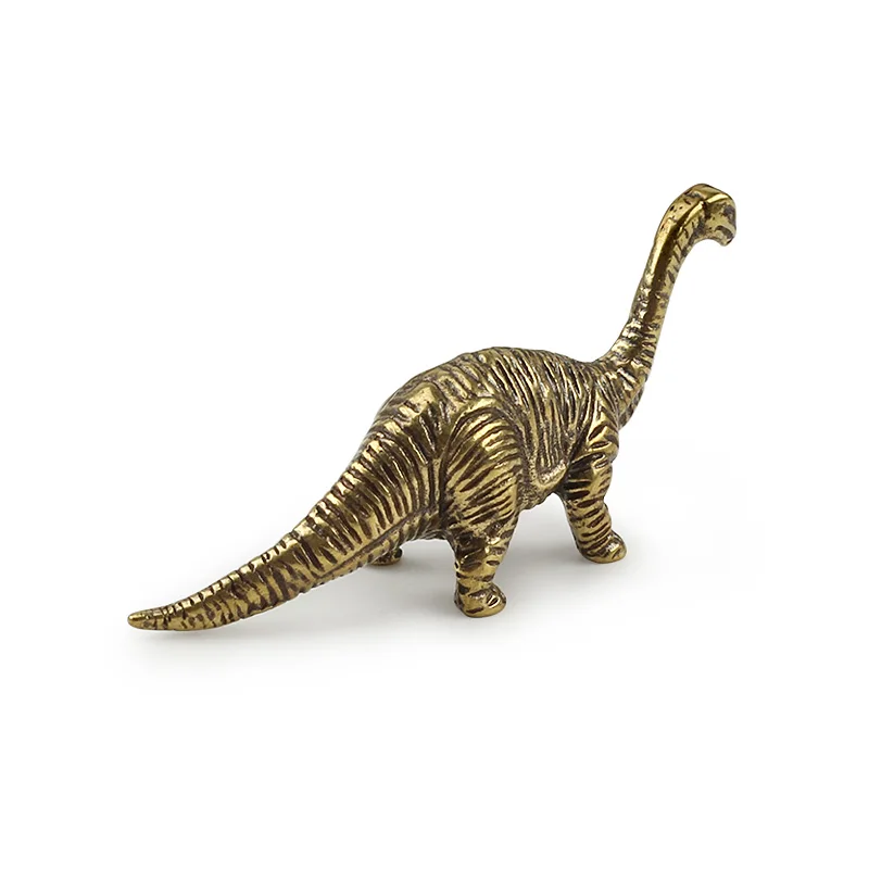Латунный динозавр аксессуары подарок животное медный инструмент для улицы