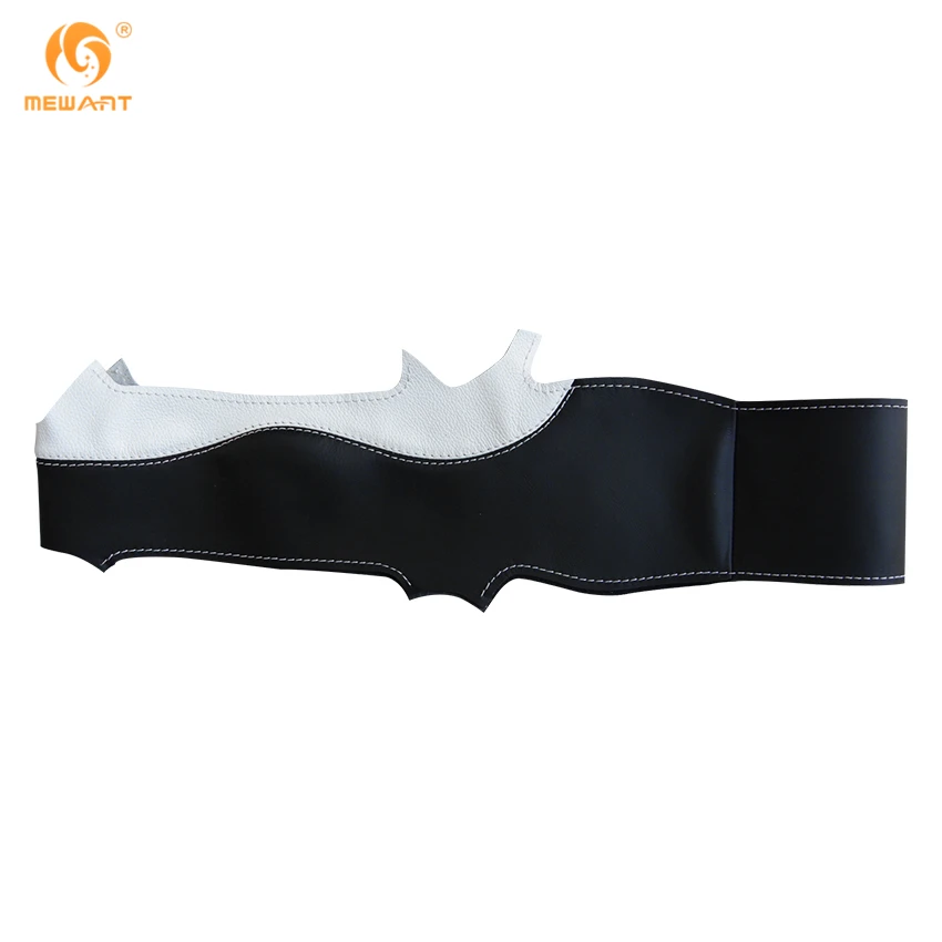 MEWANT Черный Белый Чехол рулевого колеса автомобиля из натуральной кожи для Ford Mondeo