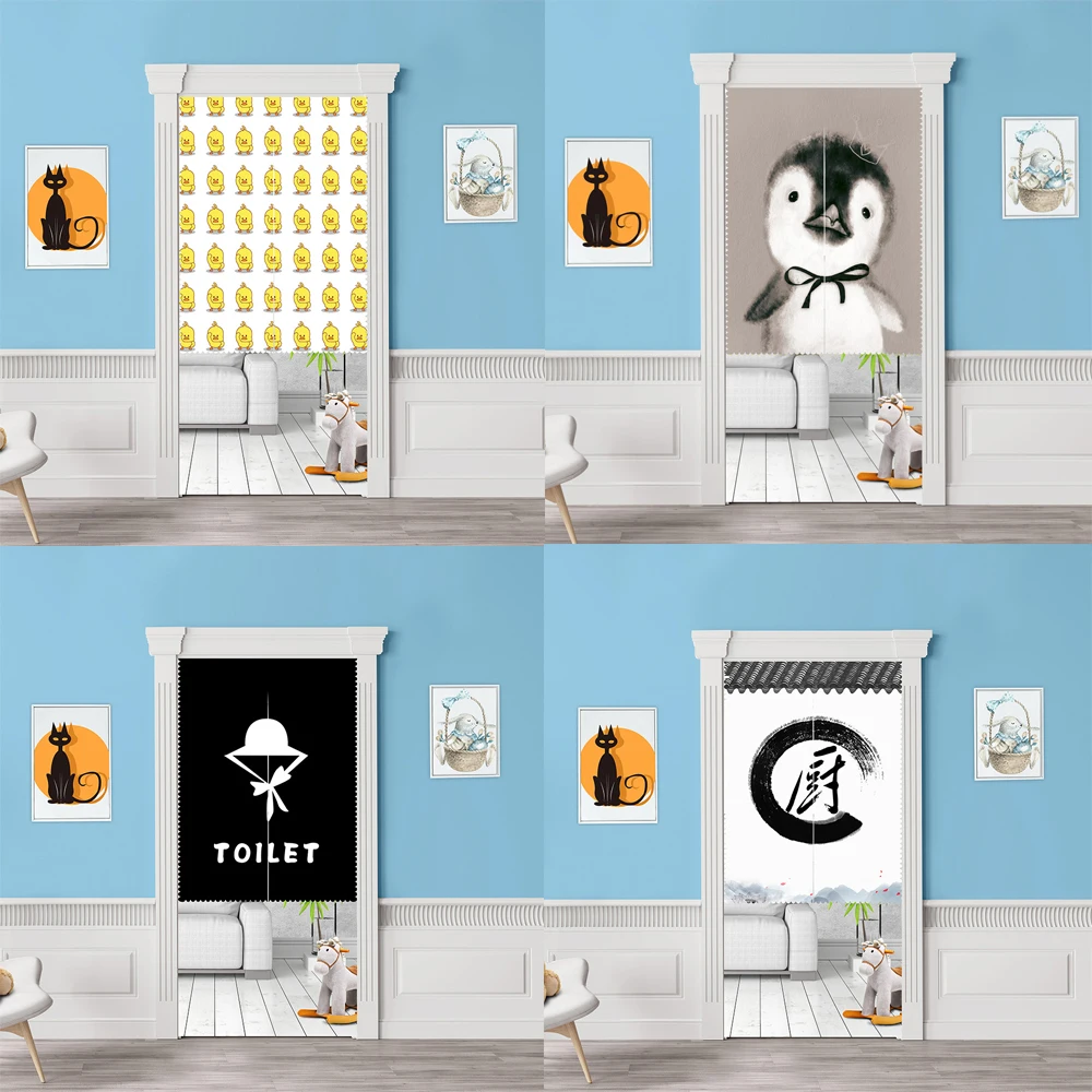 Digital printing Door Way Curtain Kitchen Scandinavian style minimalist design curtain Japanese kitchen | Дом и сад