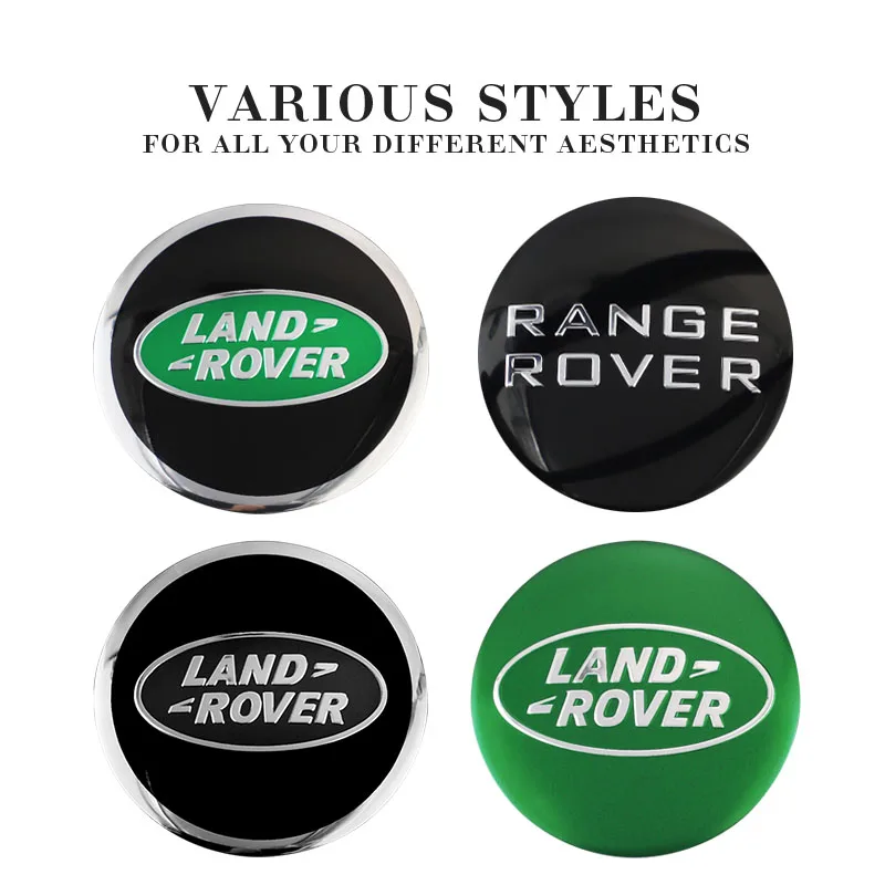 Наклейка на колесные диски Land Rover Range Evoque Velar Defender Discovery Freelander металлические