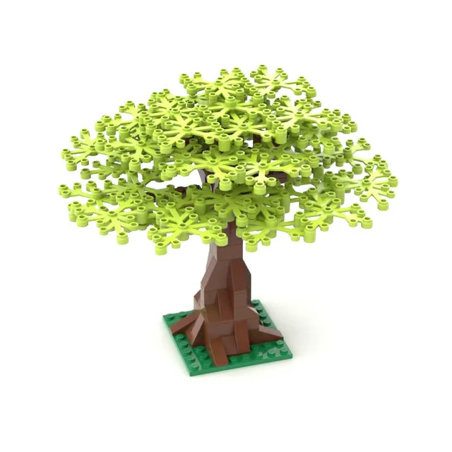 Растения листья деревья MOC строительные блоки детские игрушки детский подарок