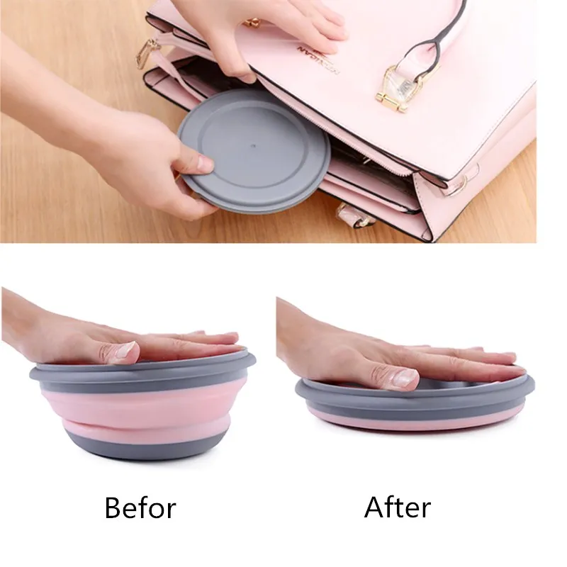 3 шт. Складная миска для походов на открытом воздухе наборы посуды Силиконовый