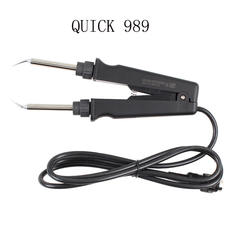 Newest Tweezers iron QUICK 989 + Soldering iron handle with original hakko937 quick 969 967 936ESD and other solder station use