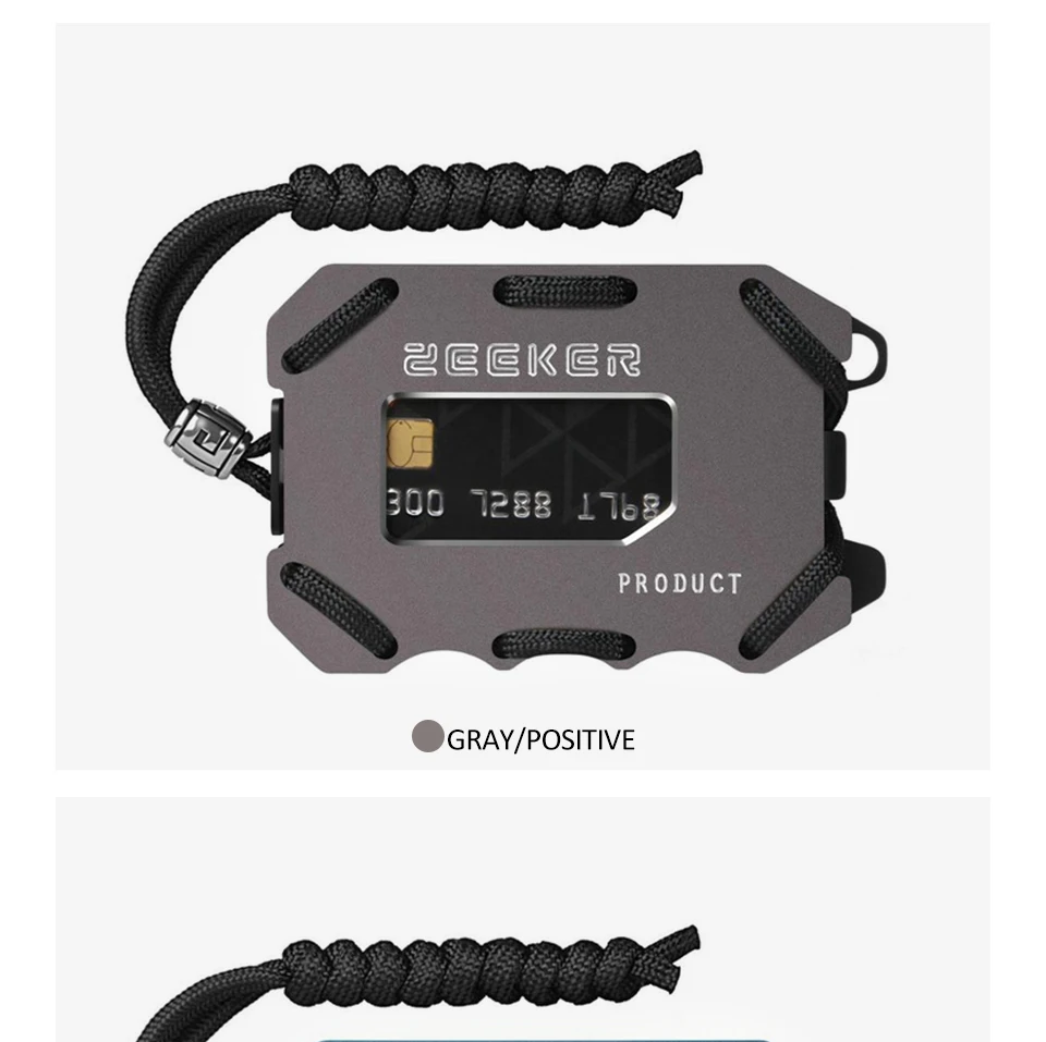 RFID Блокировка металлический мужской кошелек стильный держатель для кредитных карт минималистичный тонкий кошелек для ID карт держатель Бизнес зажим для денег алюминий