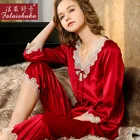 Новый Свежий Цветочный Сладкий 100% натуральный шелк пижамы наборы для женщин пижамы с длинным рукавом благородный натуральный шелк женские пижамы T8205