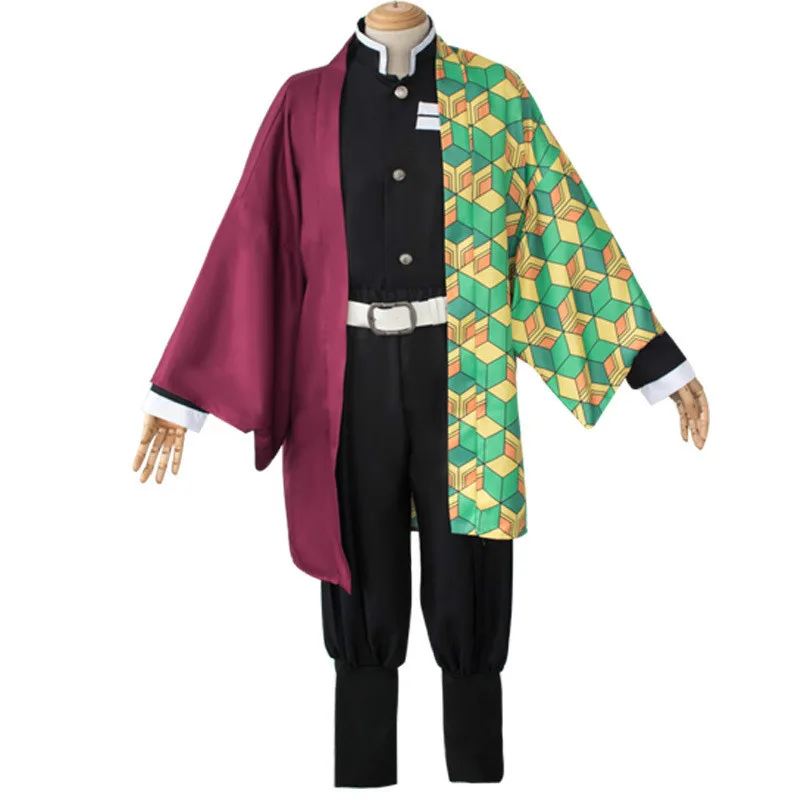 

Kimetsu No Yaiba Kamado Tanjirou Agatsuma Japanese Anime Demon Slayer Cosplay Costume Zenitsu Tomioka Giyuu Kamado Nezuko Kimono