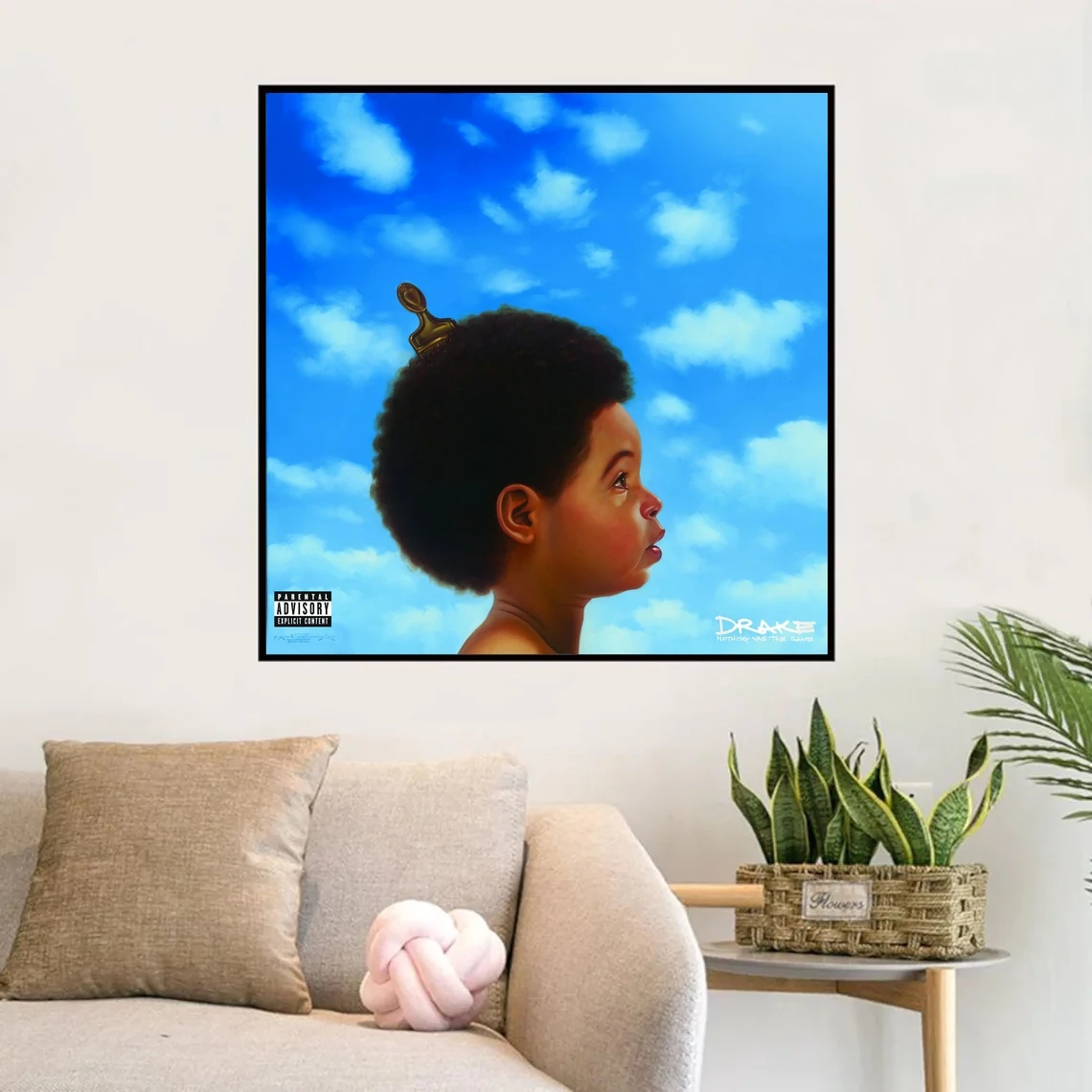 

Drake Poster Nothing Was The Same Rap Music Album Cover Poster Prints Art Canvas Painting Wall Living Room Home Decor (No Frame)