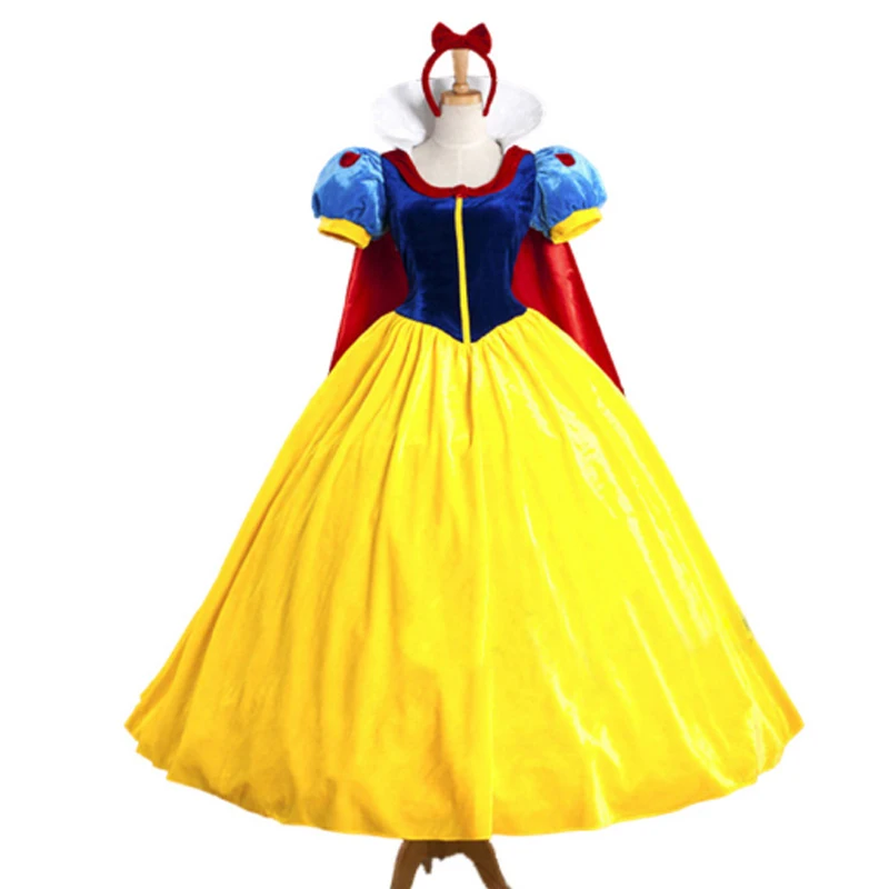 

Carnival Halloween Deluxe Snow White Costume Fairy Tales Princess Birthday Party Role Play Cosplay Fancy Party Dress