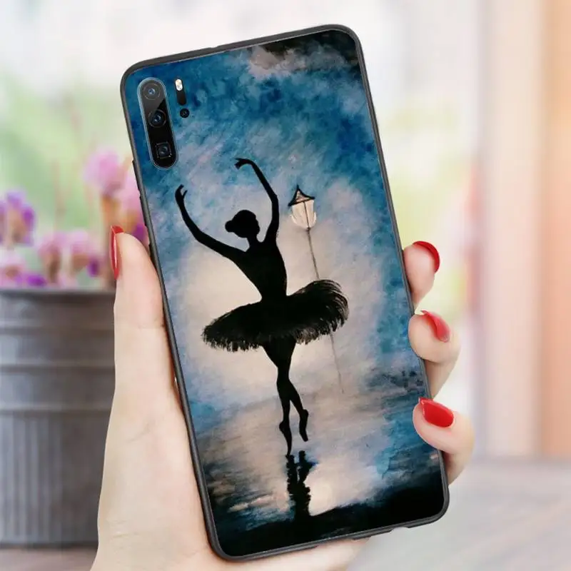 

Ballerina Dance Ballet Girl Phone Case For Huawei honor Mate P 10 20 30 40 i 9 8 pro x Lite smart 2019 nova 5t