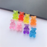 1pc cute multicolor resin pins candy bear cartoon animal bear brooches for kids coat decoration jewelry gifts