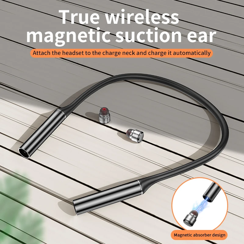 

Wireless Blue Tooth Headset Magnetic Connect Sport Neckband Wireless Earphone With Mic Sports Blue Tooth Earphone G30
