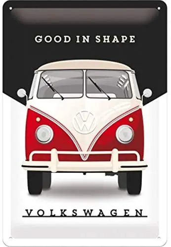 

Nostalgic-Art Retro Tin Sign,Volkswagen-VW-Good In Shape-Bus Gift Idea,Metal Plaque,Vintage Design for Wall Decoration 8x12inch