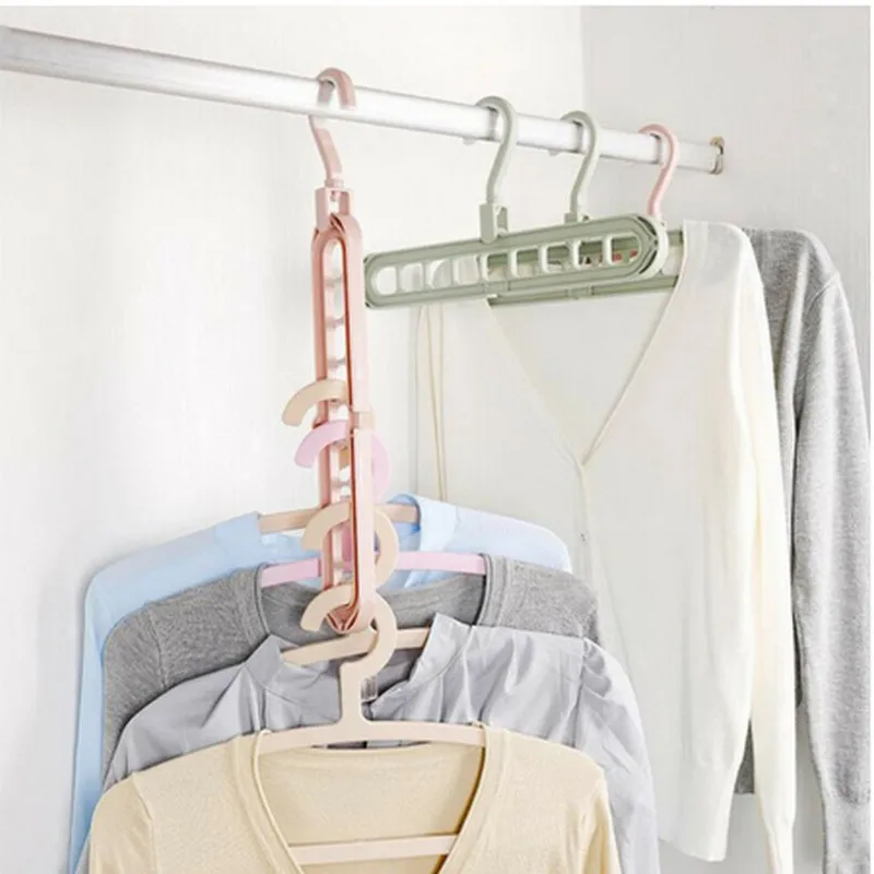 Новинка 9 крючков экономия пространства чудо металл Волшебная вешалка