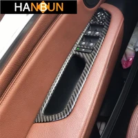 carbon fiber door armrest window glass buttons frame decoration cover interior gear sticker air vents trim for bmw x5 x6 e70 e71