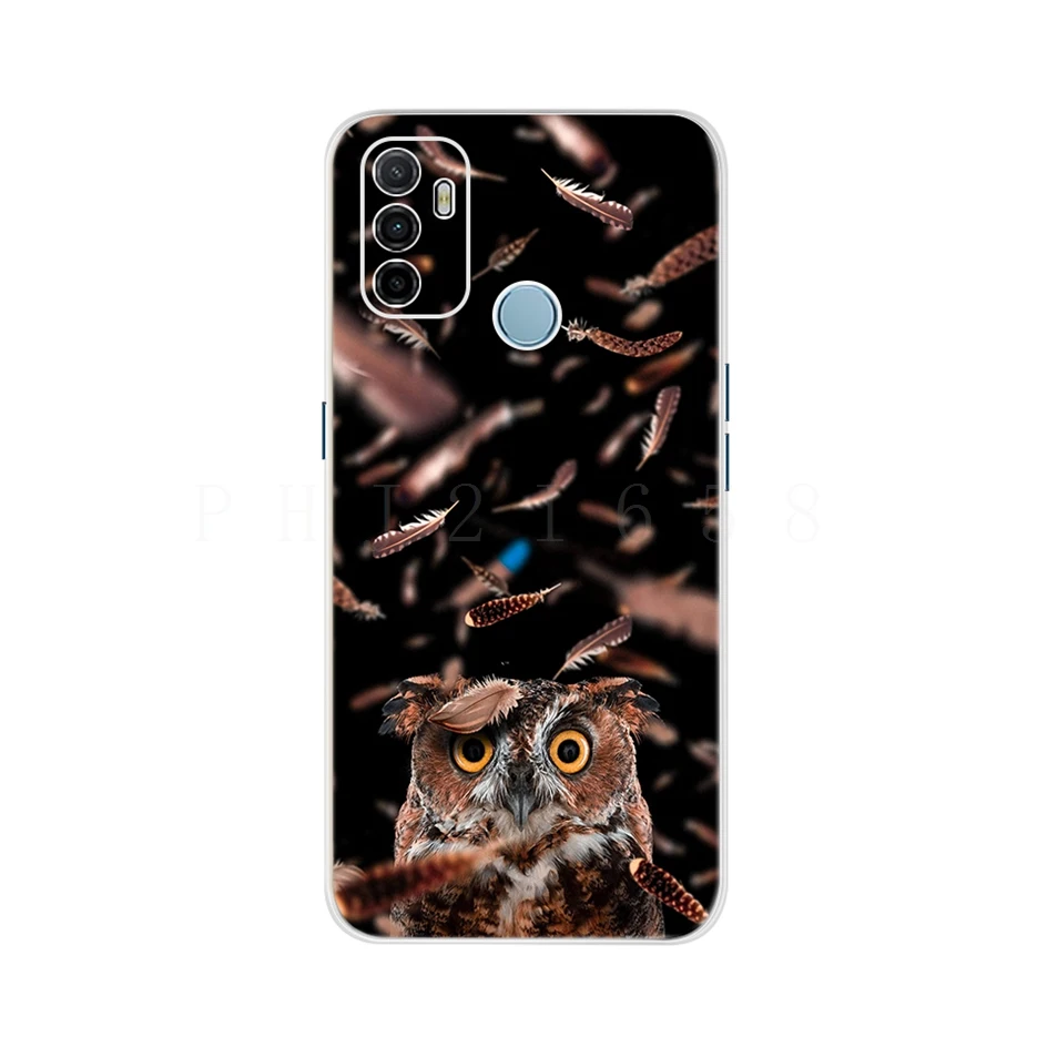 For Oppo A53 Case Cute Cat Painted Cover For Oppo A53 Phone Cases CPH2127 OppoA53 Full Coque Bumper 6.5'' Oppo A 53 Phone Fundas oppo cover