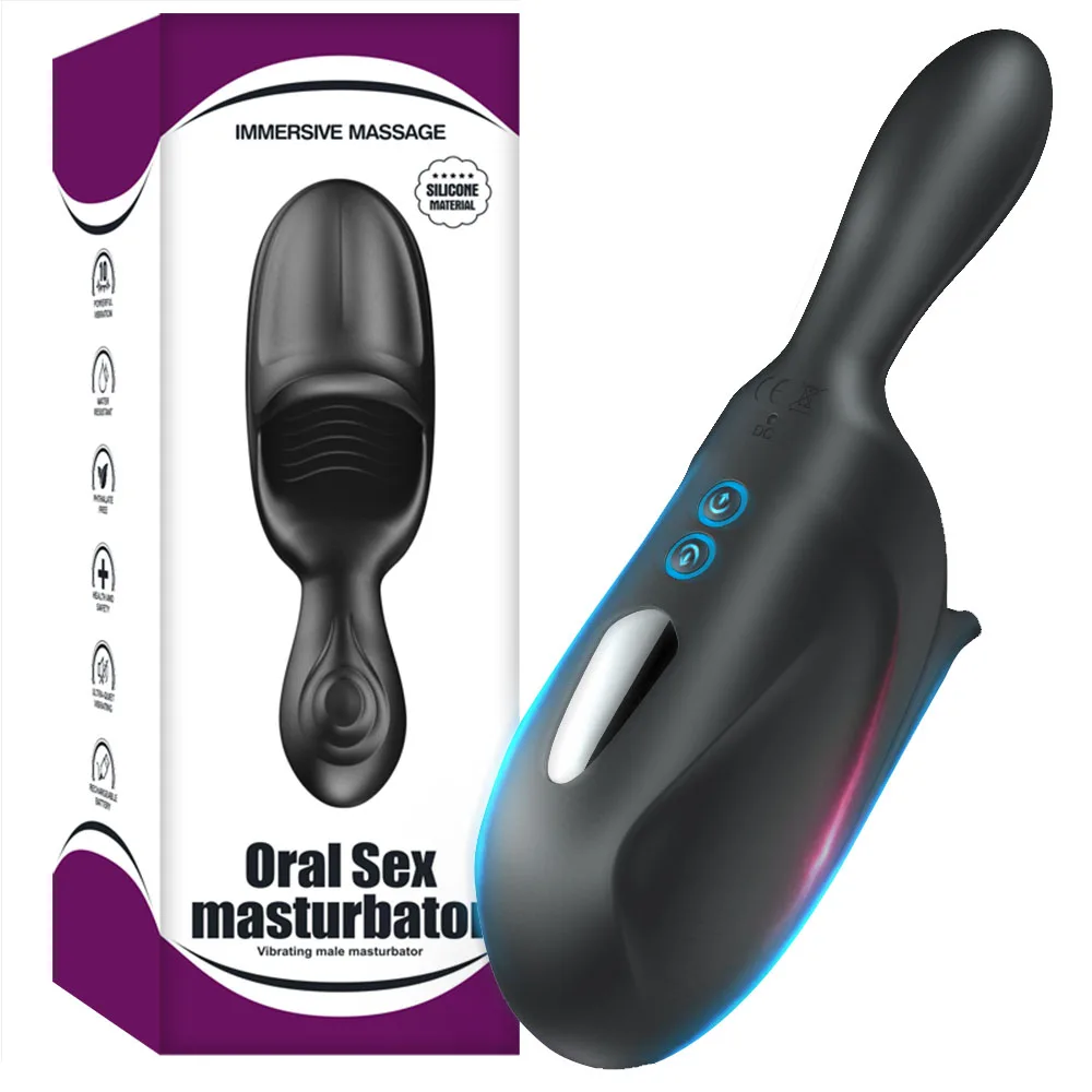 

Adult Sex Toys for Men Male Masturbator Automatic Electric Penis Pump Vibrators Climax Delay Stimulate Glans Vibration Massager