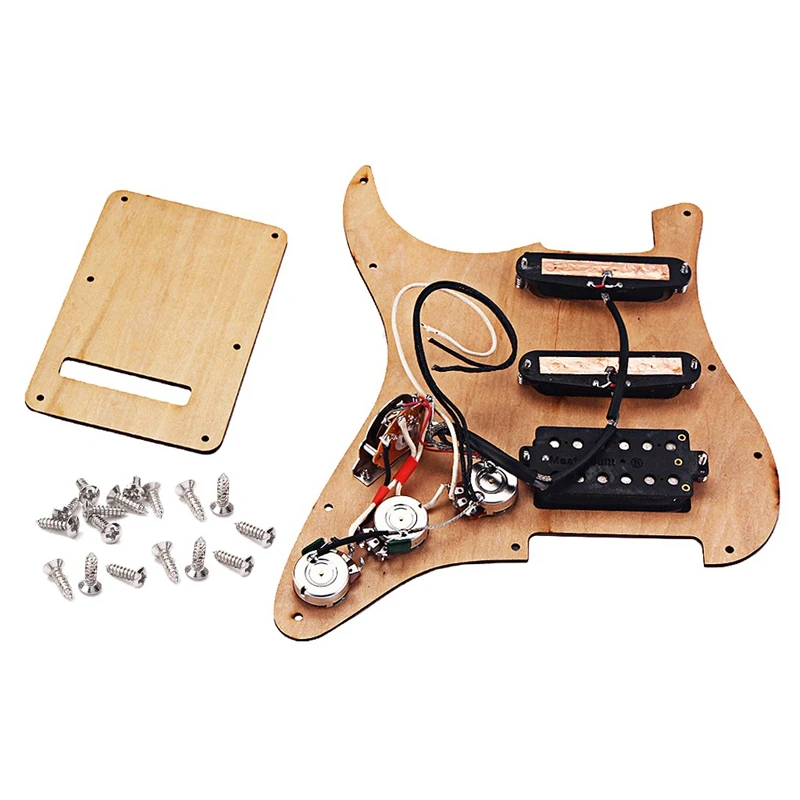 Предварительно загруженный SSH для гитары Деревянный из клена Pickguard Alnico V пикапы ST