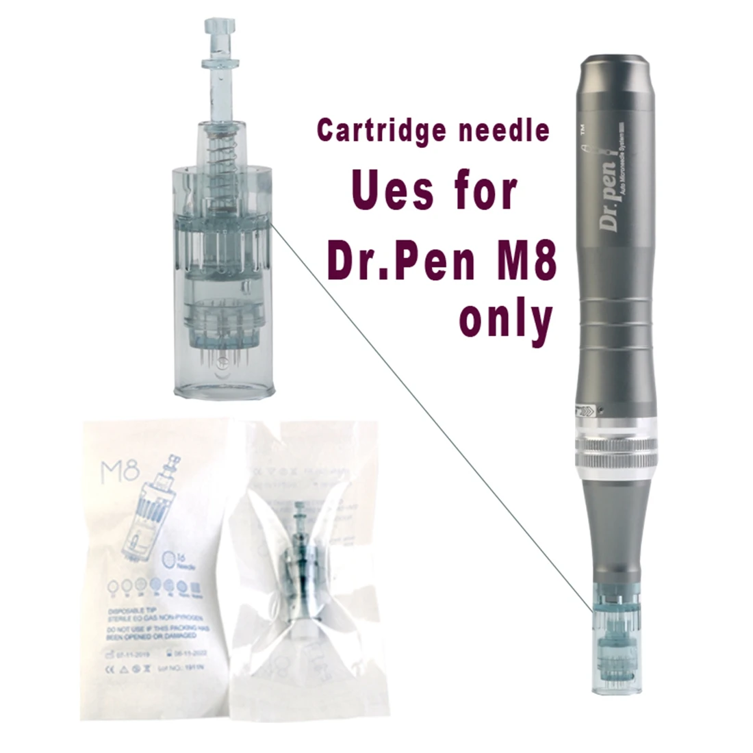 10 шт. Dr.Pen M8 игольчатые картриджи Derma pen Micro иглы 11Pin/16Pin/24Pin/36Pin/42Pin/5D Nano круглые