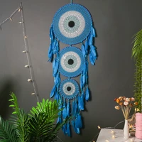 feather dream catcher wall hanging wind chimes car pendant home bedroom art craft decoration present supplies