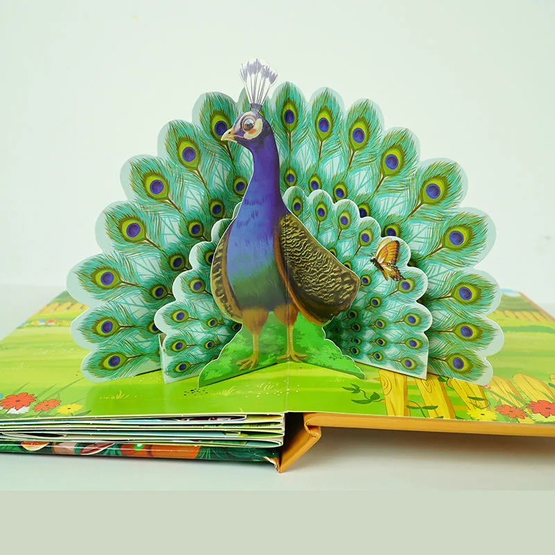 3D замечательная динамическая всплывающая книга Детская океанская ферма
