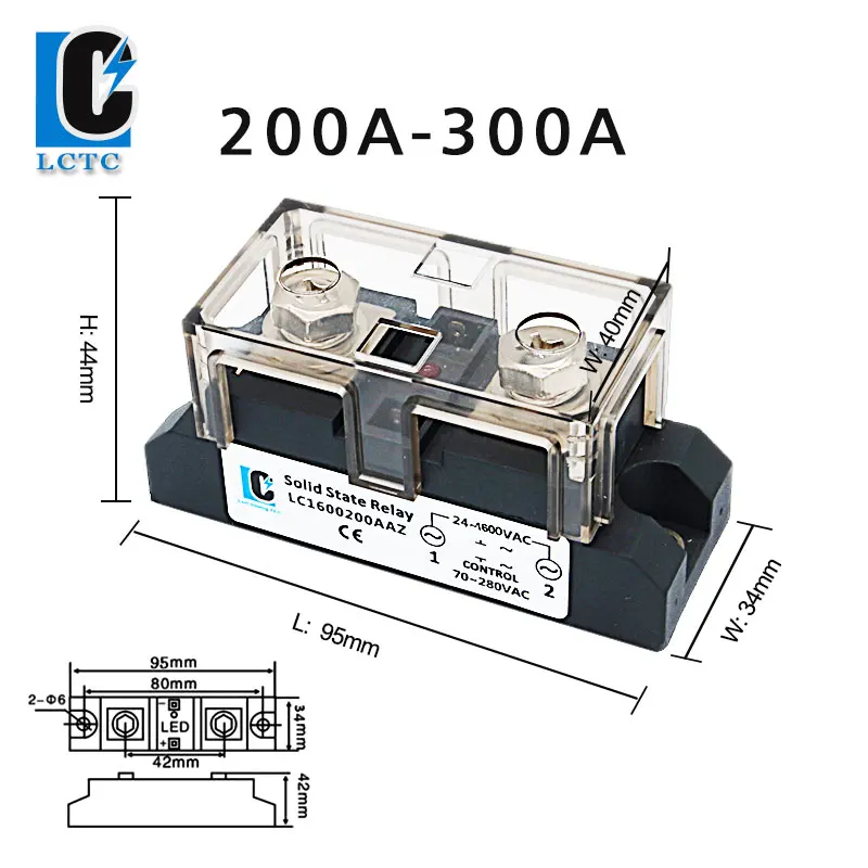 Промышленное твердотельное реле высокой мощности для управления переменным